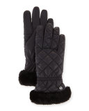 Carry Forward Quilted Smart Gloves, Black