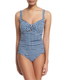 Gingham Sweetheart One-Piece Swimsuit
