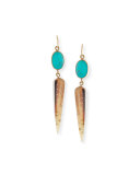 Ndani Light Horn Spike Earrings