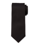Solid Textured Tie, Black