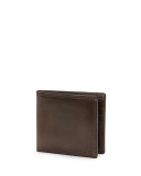 Logan Leather Bi-Fold Wallet, Cognac