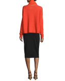 Fine Merino Stitch Bateau-Neck Sweater