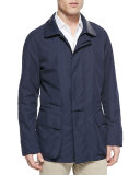 Windstorm Jacket with Cape Back