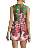 Sleeveless Embellished Multi-Patterned Dress, Amarena