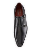 Leather Double-Monk Shoe