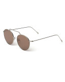 Wynwood Round Stainless Steel Sunglasses, Silver/Gray