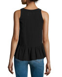 The Ballet Tank Top, Washed Black