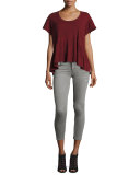 The Stiletto Cropped Skinny Jeans, Sellwood Destroy