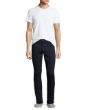 Essential Five-Pocket Stretch-Twill Pants, Navy
