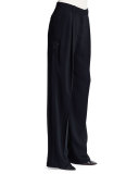 Star Wide-Leg Pants, Black