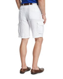 Linen Cargo Shorts, White