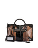 Classic City Ayers Tote Bag, Black/Tan