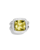 Albion Ring with Lemon Citrine and Diamonds