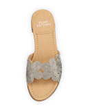 Florette Floral Chain Slide Sandal