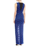 Kahlo V-Neck Lace Column Dress