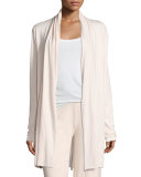 Short Pima Cotton Wrap Robe