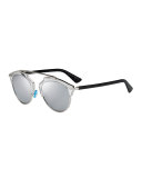 So Real Brow Bar Sunglasses, Silver