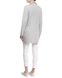 Striped Long Cotton Shell