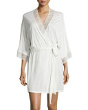 Magnolia Lace-Trimmed Robe