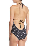 Kingfish Halter One-Piece Swimsuit