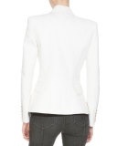 Classic Double-Breasted Blazer, White