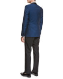 BOSS Hugo Boss Satin-Collar Tuxedo Jacket, Blue/Black
