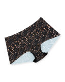 Venise Bare Seamless Boyshorts, Black/Taupe