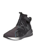 Fierce Knit High-Top Sneaker, Black