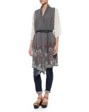 Tisha Embroidered Knit Vest