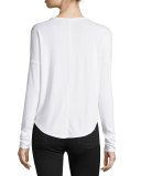 Hudson Long-Sleeve T-Shirt, White