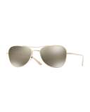 Executive Suite 53 Mirrored Aviator Sunglasses