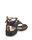 Skippity Denim Strappy Sandal, Navy