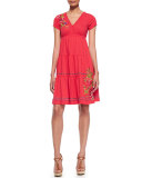 Flora Tiered & Embroidered Dress