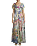 Dolce Vivo Patch Maxi Dress, Multi Colors