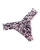 Original Rise Pretty Leopard Thong, Pink/Black
