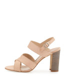 Gorham Leather Slingback Sandal, Beige