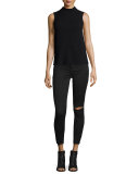 No. 2 Super Skinny Ultra High-Rise Ankle Jeans, Saber