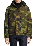 Maitland Hooded Parka, Green Multi Camouflage
