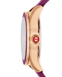 Cape Topaz Watch with Silicone Strap, Berry