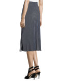 Nora Mesh Wrap Skirt, Navy