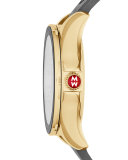 Cape Topaz Watch with Silicone Strap, Gray