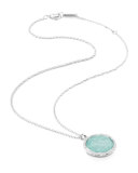 Stella Large Lollipop Necklace in Turquoise & Diamonds 16-18"
