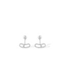 Move Uno Diamond Jacket Earrings in 18K White Gold