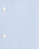 Woven Grid Check Dress Shirt, Orange/Blue