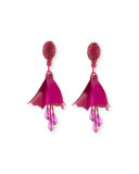 Small Impatiens Flower Drop Earrings