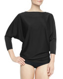 UPF 50 Dolman-Sleeve Boat-Neck Tunic