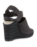 Tori Espadrille Wedge Sandal, Black