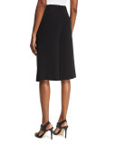 Asheton Crepe Culottes, Black