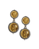 Demeter Coin Drop Earrings