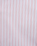 Contrast-Collar Multi-Stripe Dress Shirt, Red/Blue
